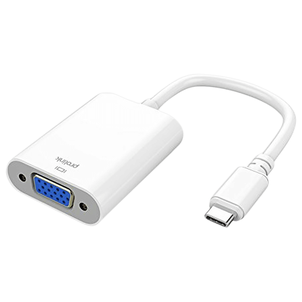 Buy ultraprolink USB Type C to VGA Adapter (Supports Dual View, White ...